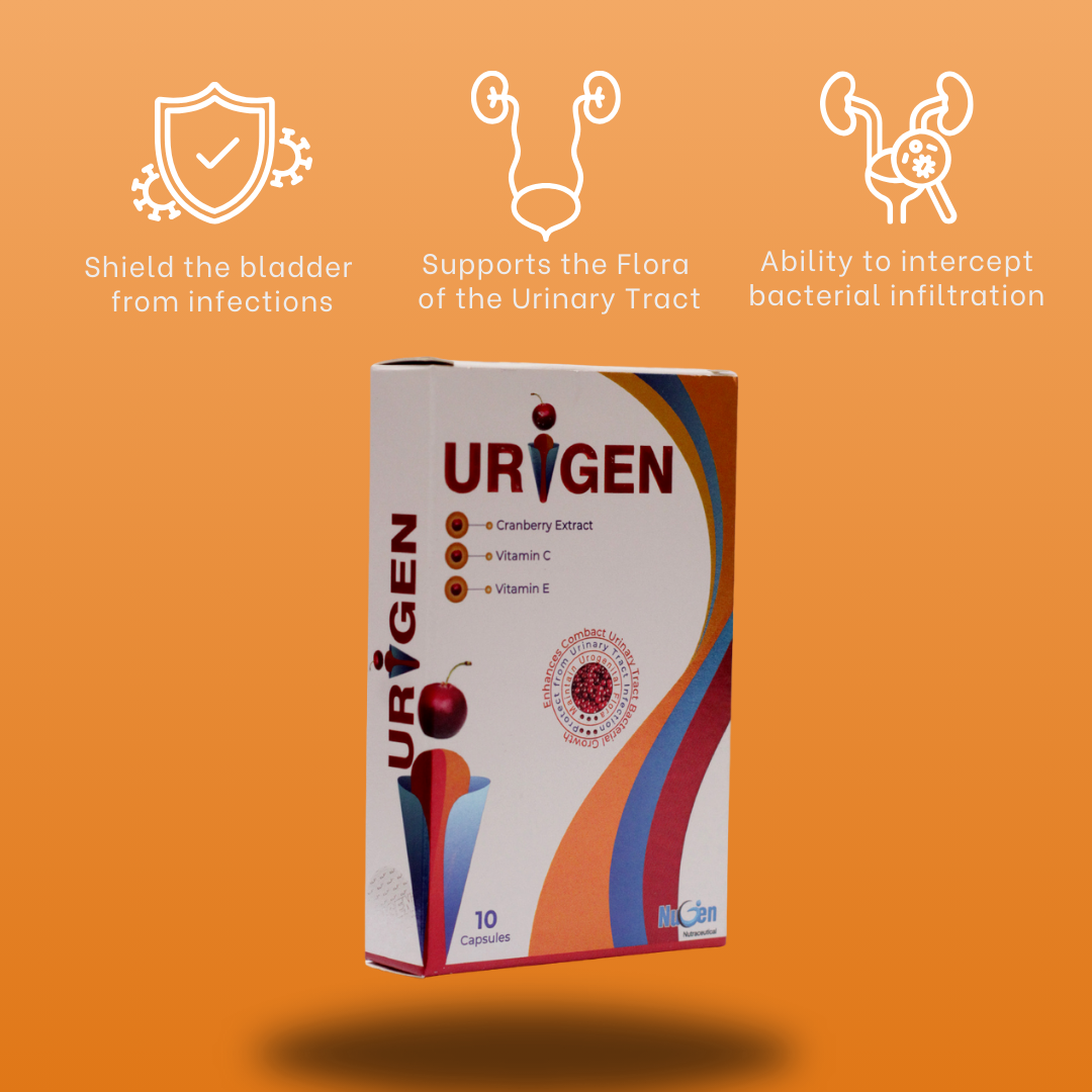 urigen capsules-supports the flora of the urinary tract & shield the bladder from infections