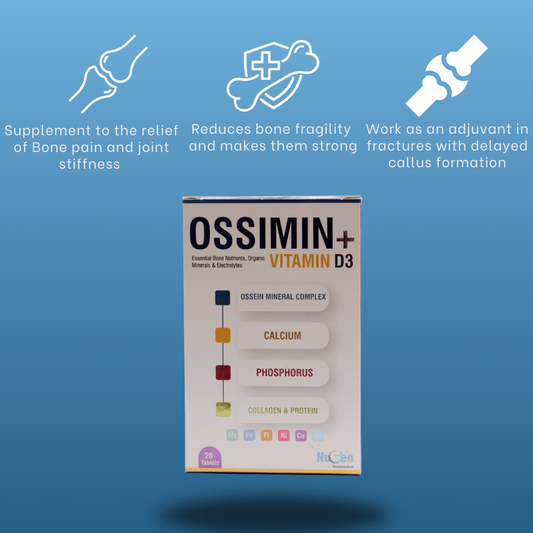 OSSIMIN PLUS – Mineral Complex and Vitamin D Tablets