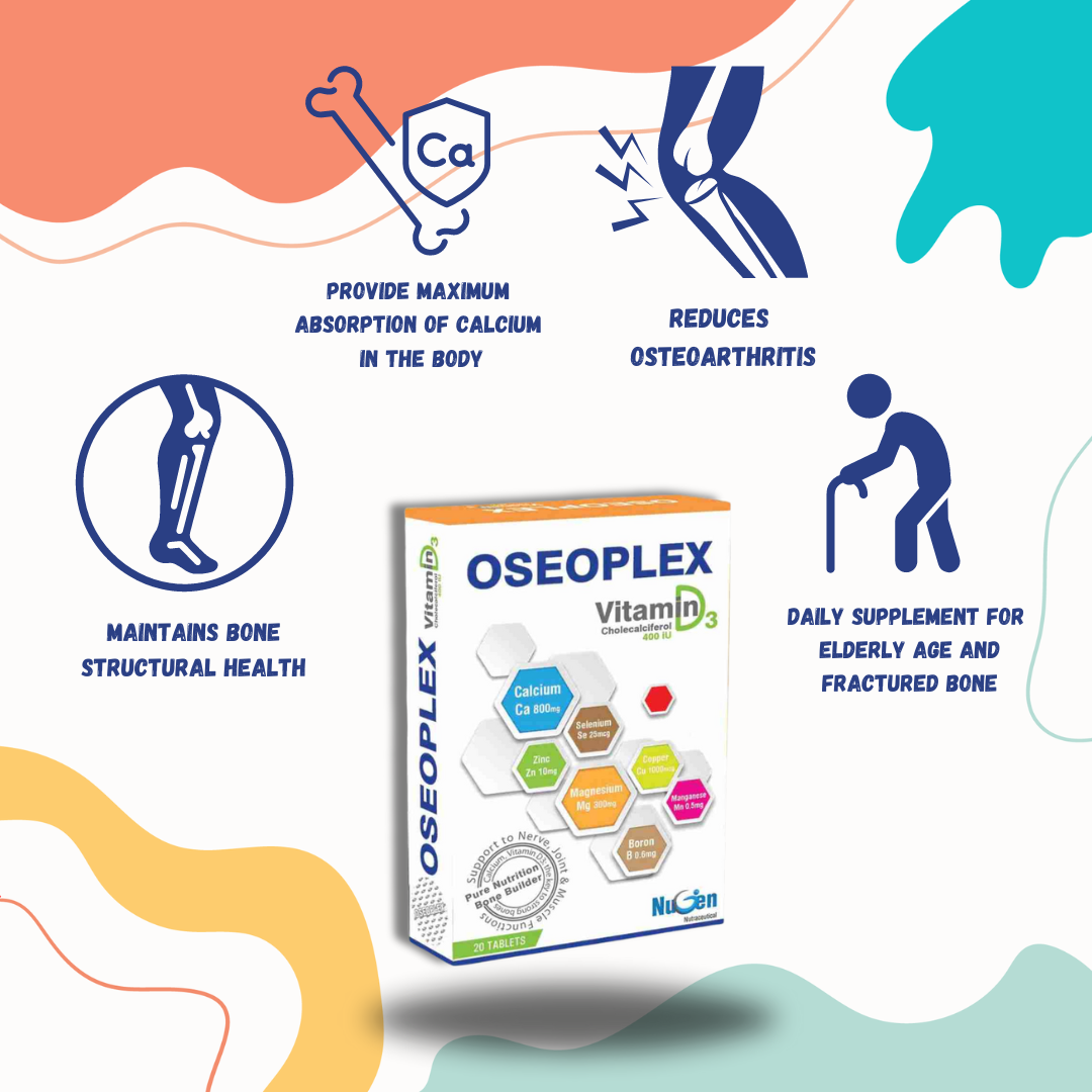 oseoplex – bone health & old age bones supplement tablets